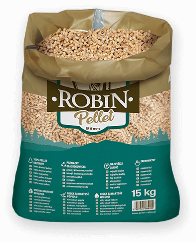 worek pelletu opałowego Robin do kupienia w Szlichtyngowej lub sklepie internetowym